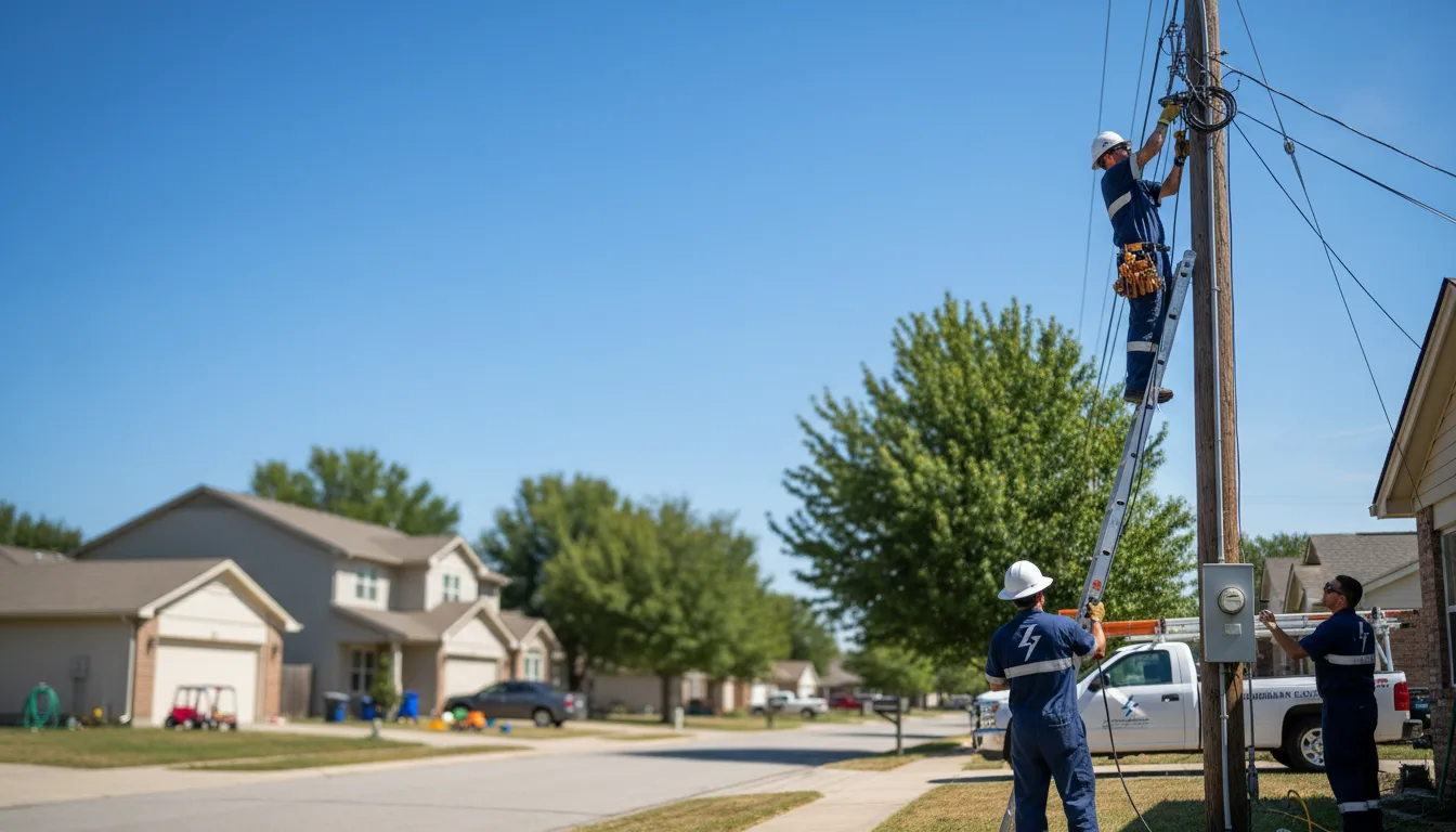 Residential electrician providing installation services in Ellaville, GA